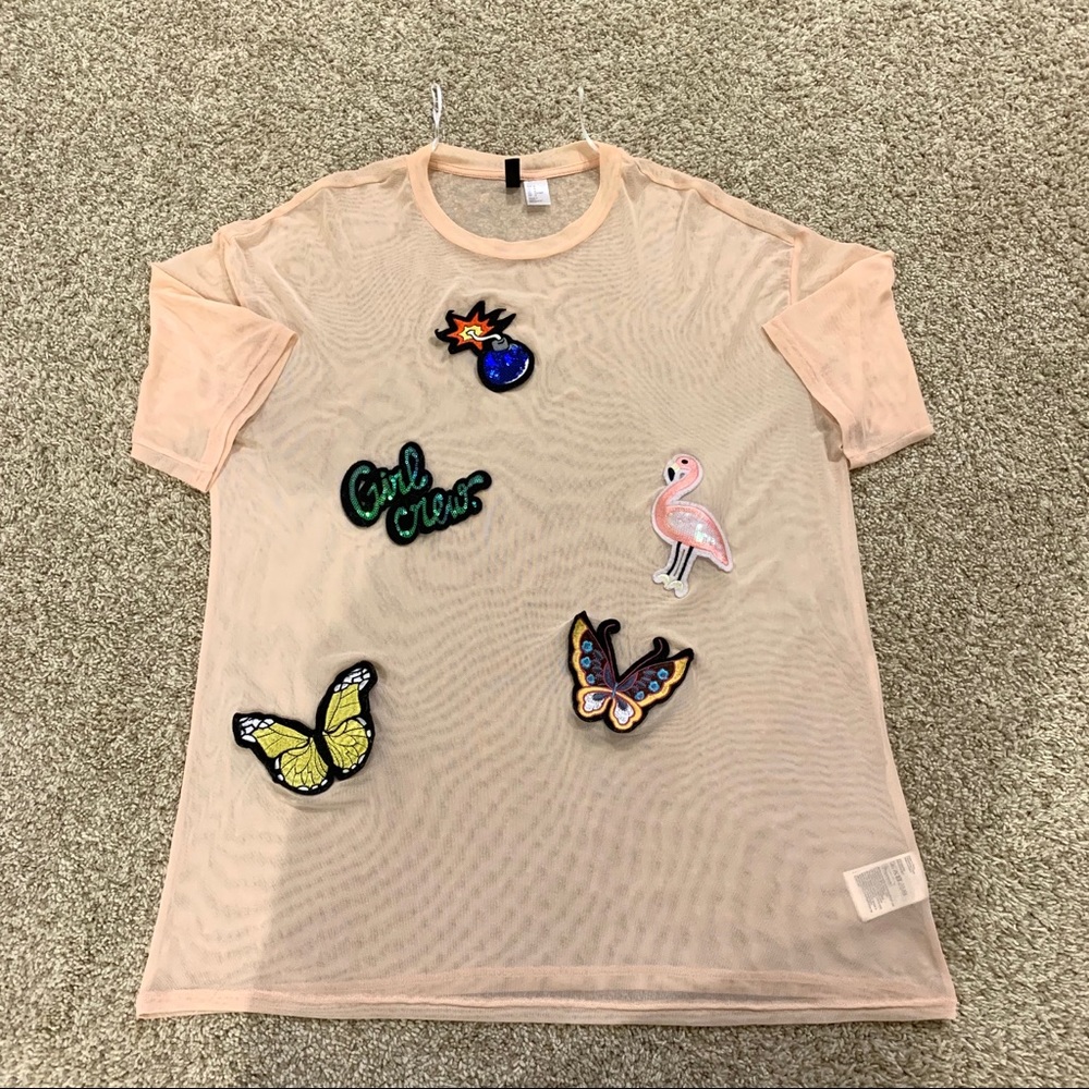 H&M Mesh Top (size L)